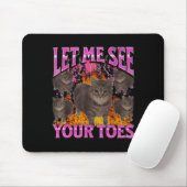 Deine Zehen Lustige Katze Meme Bootleg Grafik Männ Mousepad (Mit Mouse)