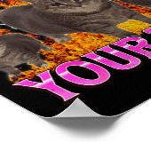 Deine Zehen Lustige Katze Meme Bootleg Grafik Männ Poster (Ecke)