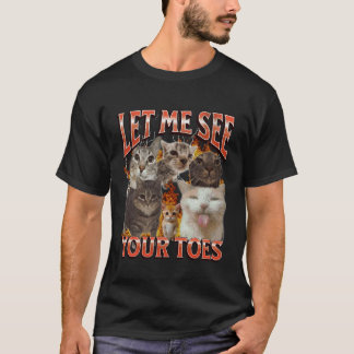 Deine Zehen Lustige Katze Meme Bootleg Grafik T-Shirt