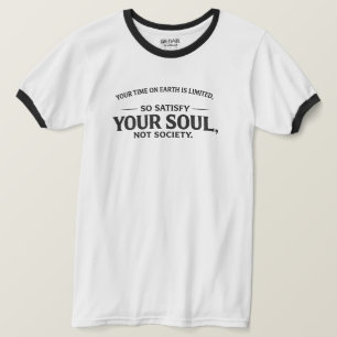 Deine Zeit auf Erden ist begrenzt Typography T-Shi T-Shirt