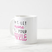 Deinen Glanz trüben Kaffeetasse (Vorderseite Links)