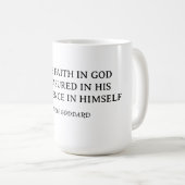 Deinen Glauben messen Kaffeetasse (VorderseiteRechts)