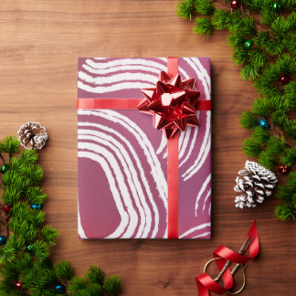 Deinen Stempel in Rosa setzen Geschenkpapier