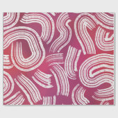 Deinen Stempel in Rosa setzen Geschenkpapier (Flach)