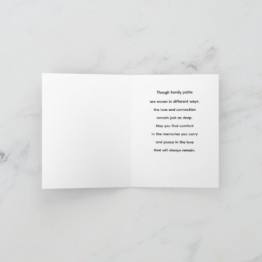 Deinen Stiefbruder in Erinnerung behalten Karte (Innenseite)