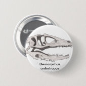 Deinonychus antirrhopus Knopf Button (Vorne & Hinten)