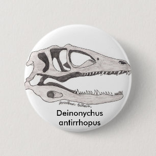 Deinonychus antirrhopus Knopf Button