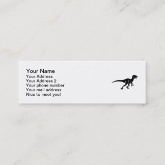 Deinonychus Dinosaurier Mini Visitenkarte