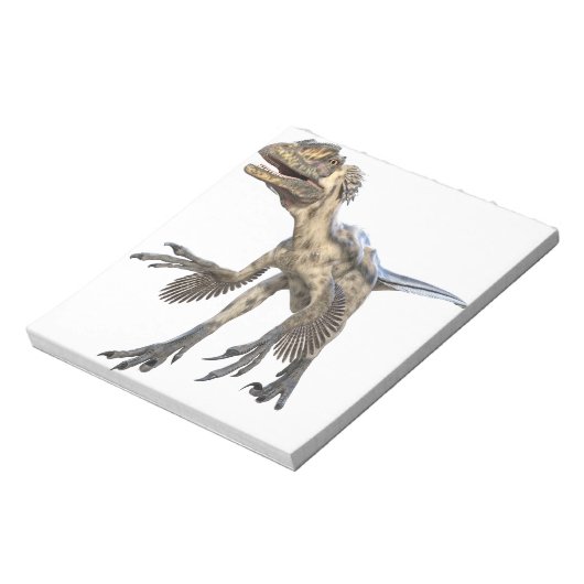 Deinonychus dinosaurier notizblock (Rotiert)
