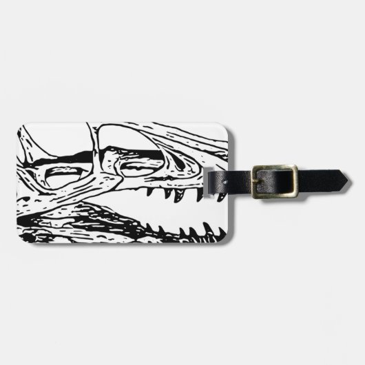 Deinonychus Gepäckanhänger (Vorderseite horizontal)