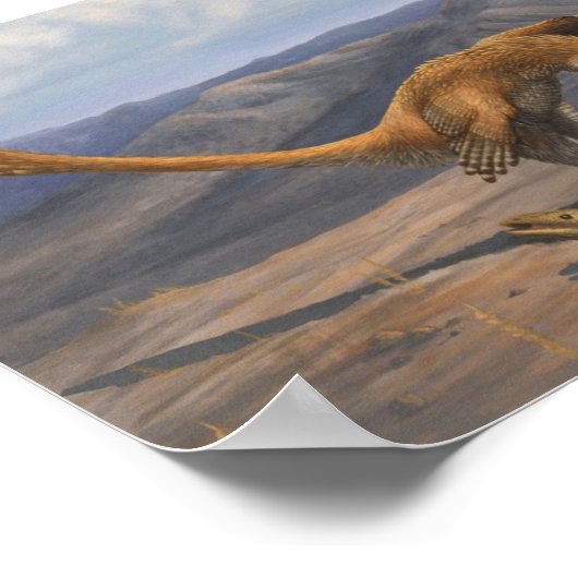 Deinonychus Prey Restraint Print Poster (Ecke)