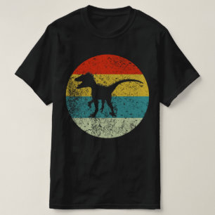 Deinonychus retro Vintag Silhouette 70er T-Shirt