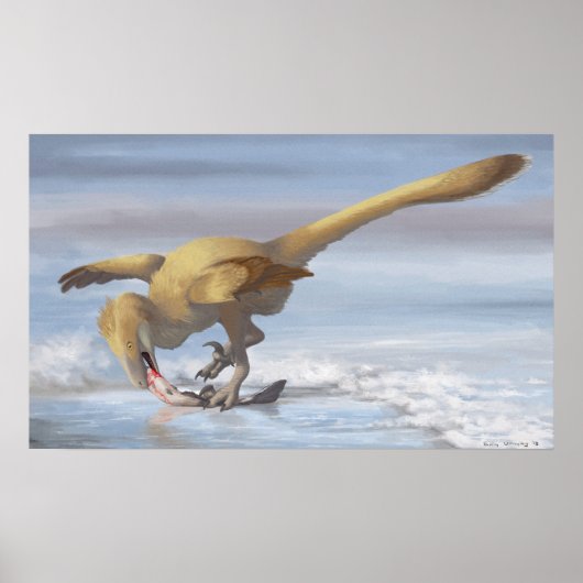 Deinonychus Sushi Print Poster (Vorne)
