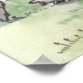 Deinonychus Vater mit Chicks Poster (Ecke)