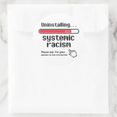 Deinstallation systemischen Rassismus Runder Aufkleber (Tasche)