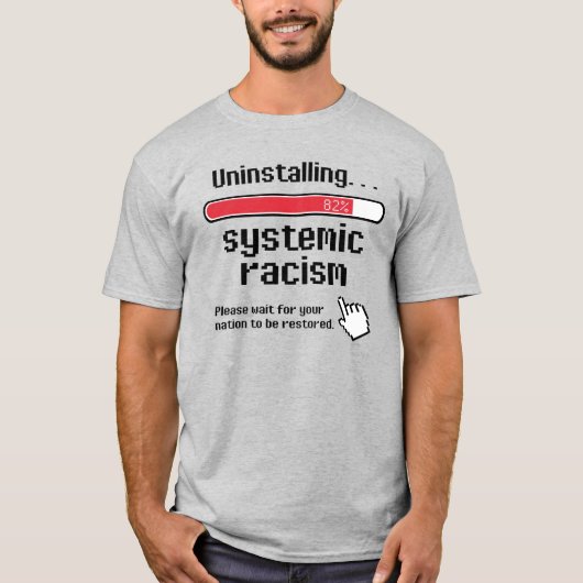 Deinstallation systemischen Rassismus T-Shirt (Vorderseite)