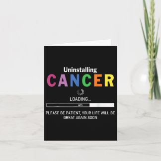 Deinstallation von Krebsbeladungen Bitte geduldig  Karte