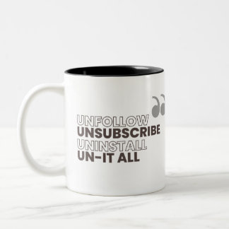 Deinstallieren, Abbestellen, Deinstallieren, Tasse