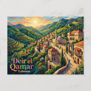 Deir el Qamar Libanon Postkarte