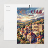 Deir el Qamar Libanon Postkarte (Vorne/Hinten)