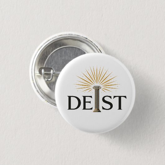 Deist - Deism Enlightenment Philosophy Button (Vorne & Hinten)