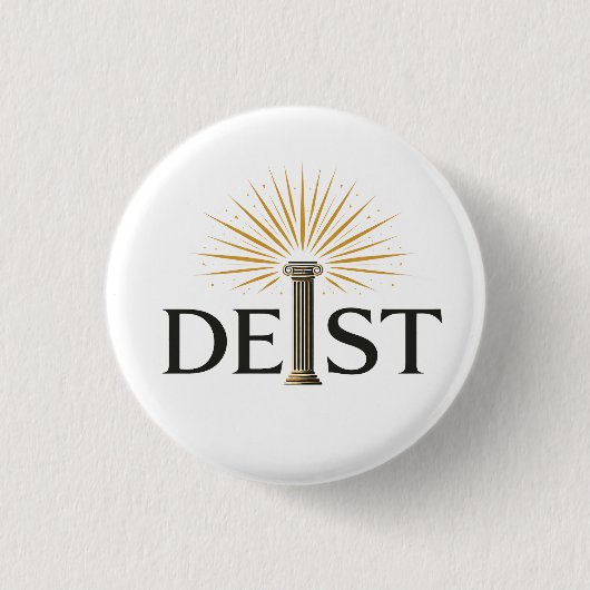 Deist - Deism Enlightenment Philosophy Button (Vorderseite)