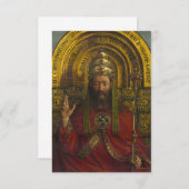 Deity begeistert, Christus, das Gent-Altarpiece Dankeskarte (Vorne/Hinten)
