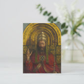 Deity begeistert, Christus, das Gent-Altarpiece Postkarte (Stehend Vorderseite)