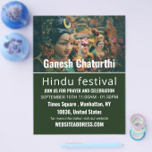 Deity God Statue, Hindu Event Advertising Flyer (Einzeln)
