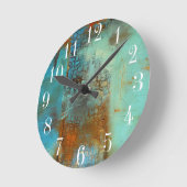 Deja Blau Runde Wanduhr (Winkel)