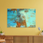 Deja Blue Leinwanddruck (Insitu (Wohnzimmer))