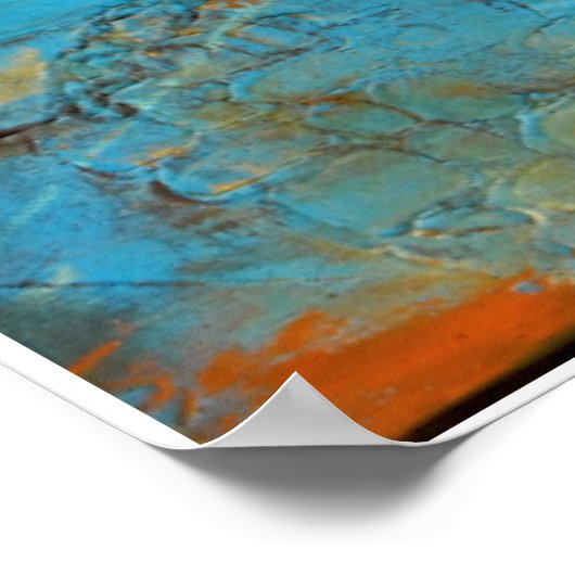 Deja Blue Poster (Ecke)