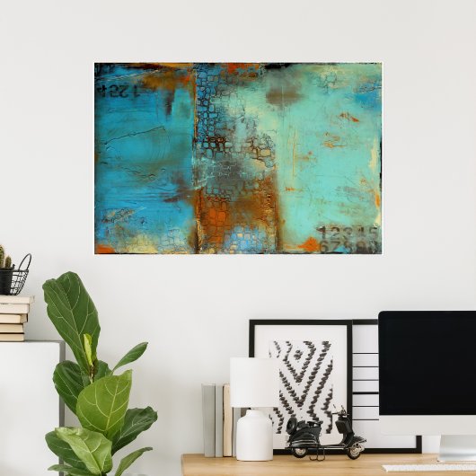 Deja Blue Poster (Heimbüro)