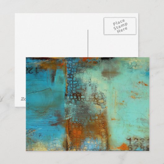 Deja Blue Postkarte (Vorne/Hinten)