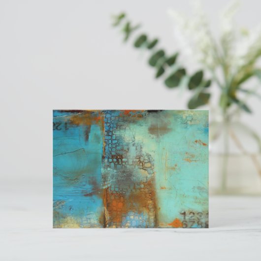 Deja Blue Postkarte (Stehend Vorderseite)