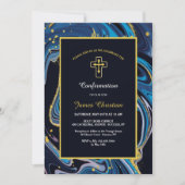 Deja Blue Religious Einladung (Vorderseite)