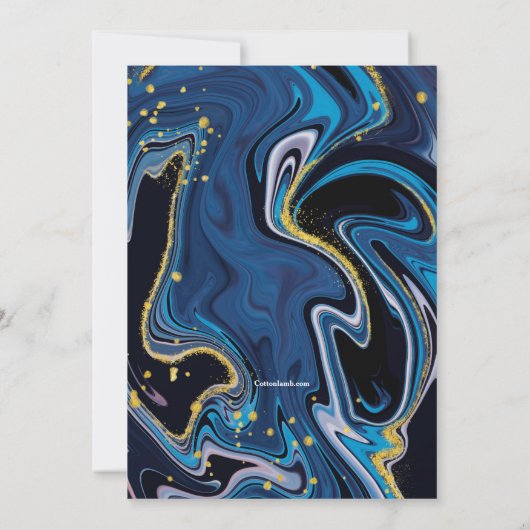 Deja Blue Religious Einladung (Rückseite)