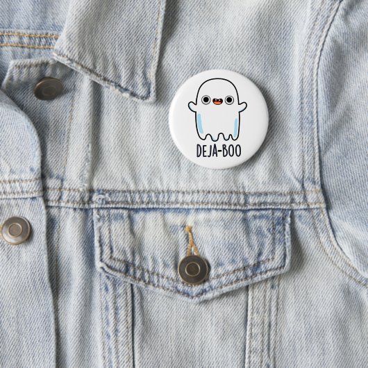 Deja Boo Funny Ghost Pun Button (Beispiel)