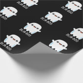 Deja Boo Funny Ghost Pun Dark BG Geschenkpapier (Ecke)