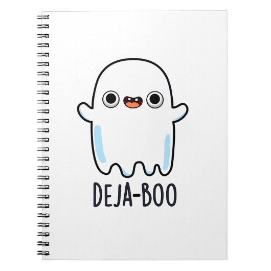 Deja Boo Niedlich Halloween Ghost Pun Notizblock (Vorderseite)