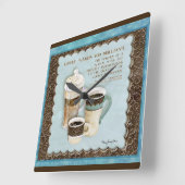 Deja Gebräu-Kaffee stellt Sie glänzende Uhr her (Winkel)