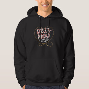 Deja Moo Funny Cow Print Design mit Herz Lasso R Hoodie
