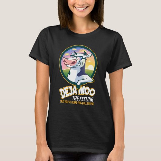 Deja Moo Kühe Kuh T-Shirt (Vorderseite)