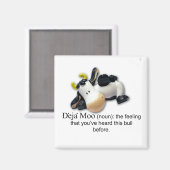 Deja Moo Magnet (Vorderseite/Rückseite)