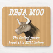 Deja Moo Spaß Mousepad (Vorne)