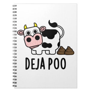 Deja Poo Lustige Kuh Kot Witz Notizblock