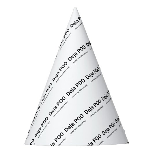 Deja Poo Partyhütchen (Vorderseite)