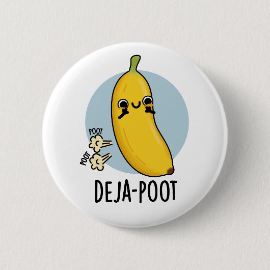 Deja-poot Funny Banana Doppelte Furz Puff Button (Vorderseite)