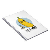Deja-poot Funny Banana Doppelte Furz Puff Notizblock (Rechte Seite)