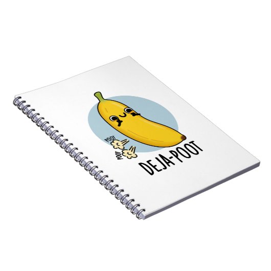 Deja-poot Funny Banana Doppelte Furz Puff Notizblock (Rechte Seite)